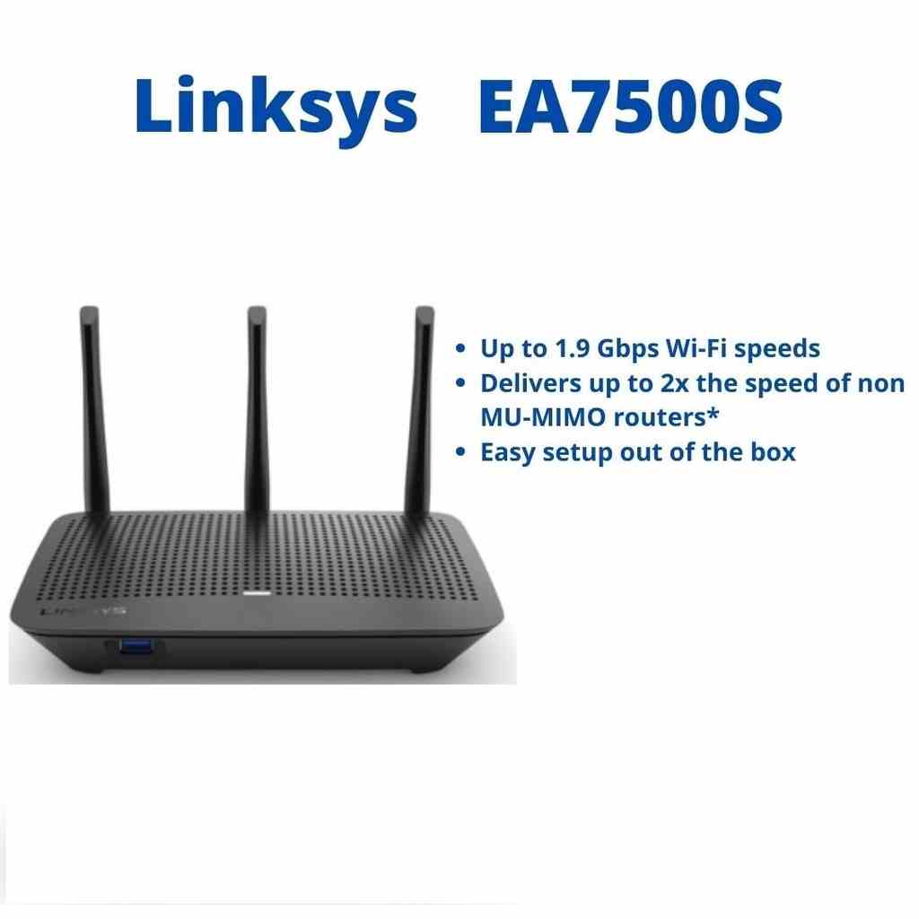 [Mã ICBFRI300 giảm 10% đơn 249K] Router wifi Max-Stream™ AC1900 LINKSYS EA7500S