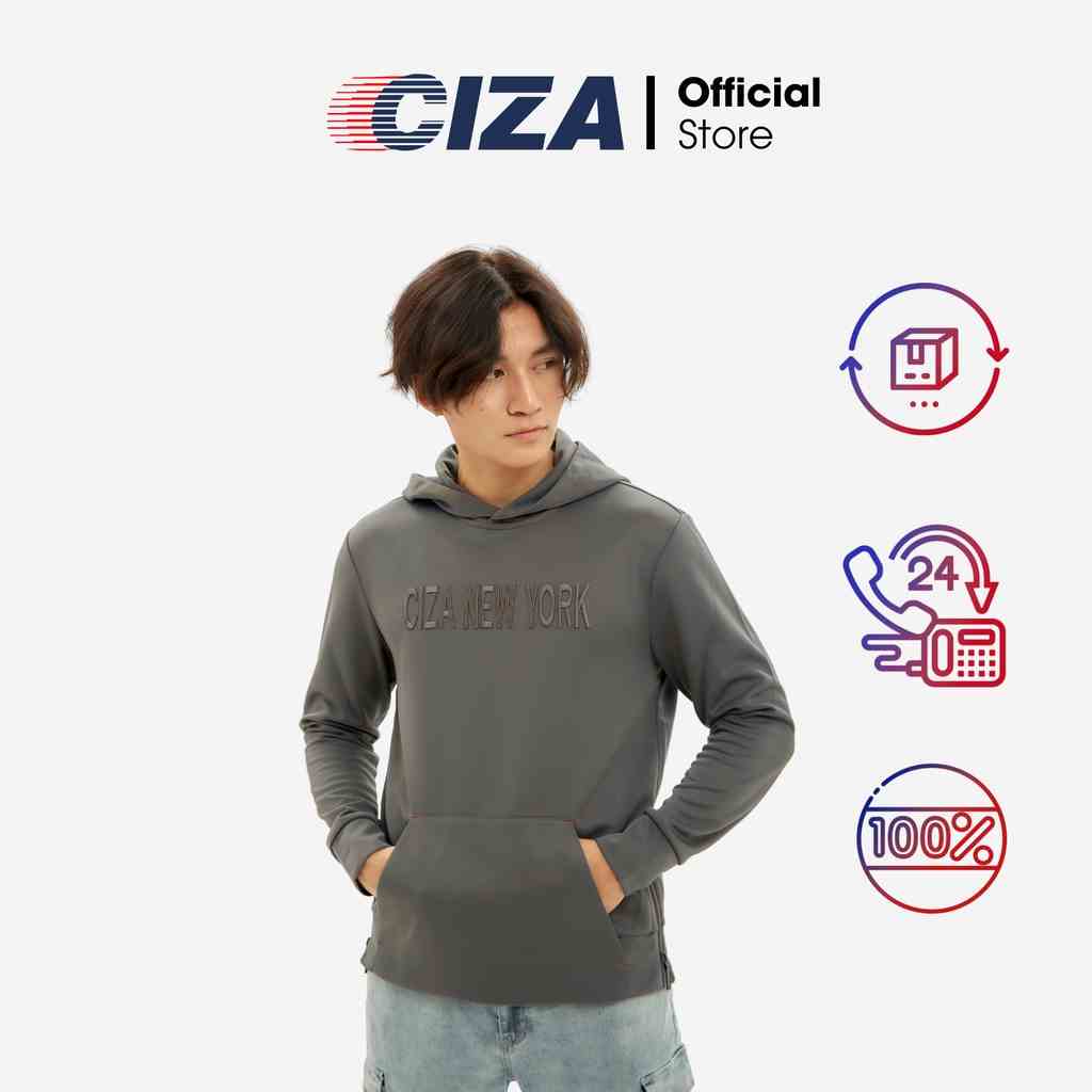 Áo hoodie nam CIZA đẹp co giãn chống nhăn vải dày dặn giữ ấm form rộng size S M L XL ATDR09