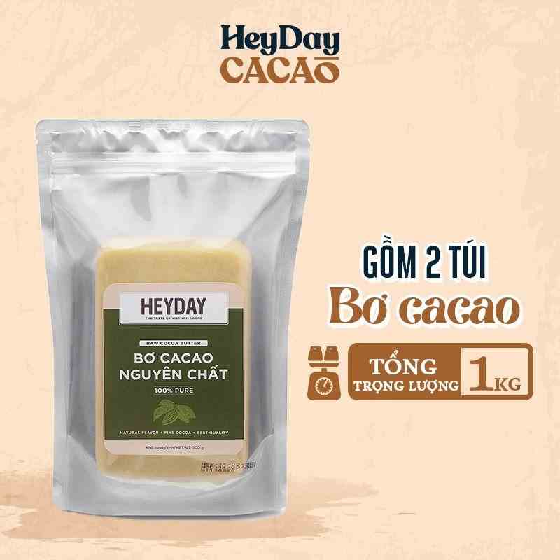 1kg Bơ cacao nguyên chất Heyday - Raw cocoa butter - Heyday Cacao