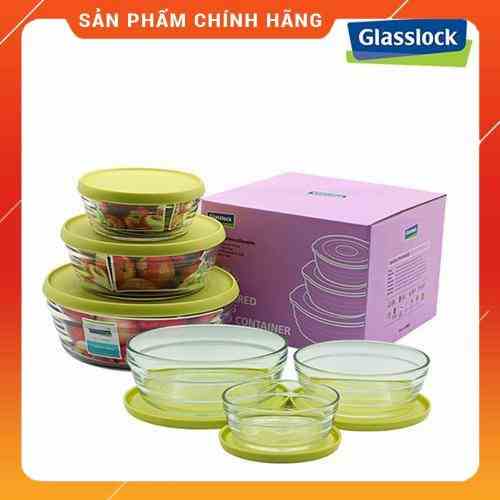 Bộ 3 tô thủy tinh cường lực GLASSLOCK 300ml, 650ml, 1.200ml GL1627