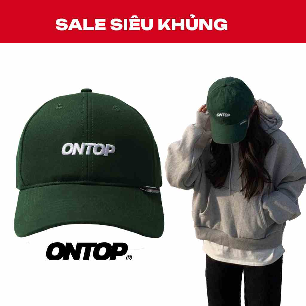 Mũ lưỡi trai nam đẹp màu đen trơn local brand ONTOP - Basic Cap O-CAP01