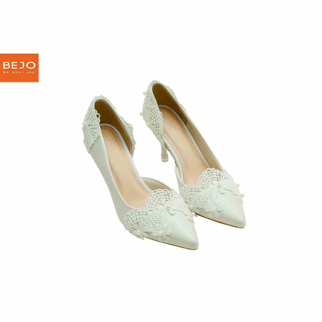 [Mã BMLTB35 giảm đến 35K đơn 99K] GIÀY CƯỚI - GIÀY CÔ DÂU BEJO H51 REN HOÀNG GIA - WEDDING SHOES