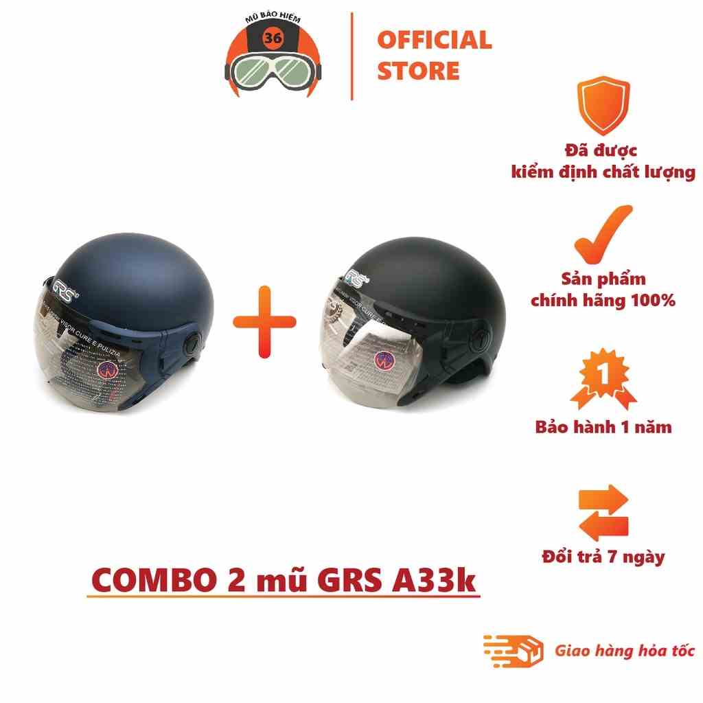 COMBO 2 mũ GRS A33k (chọn màu tùy ý)