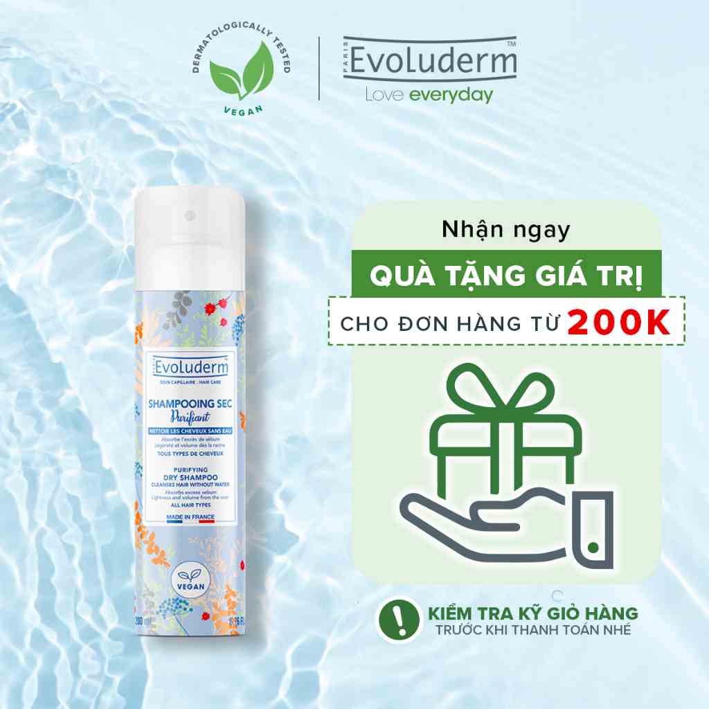 Dầu gội đầu khô Evoluderm 200ml