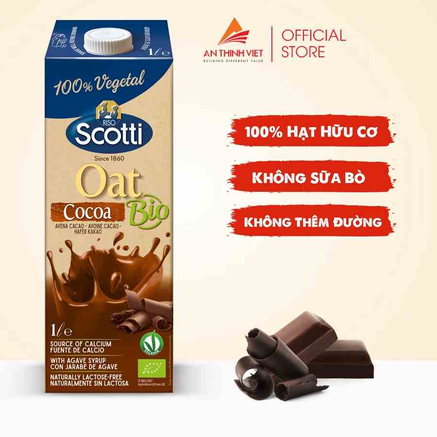 Sữa Yến Mạch Cocoa Riso Scotti - Oat Cocoa Drink - 1L