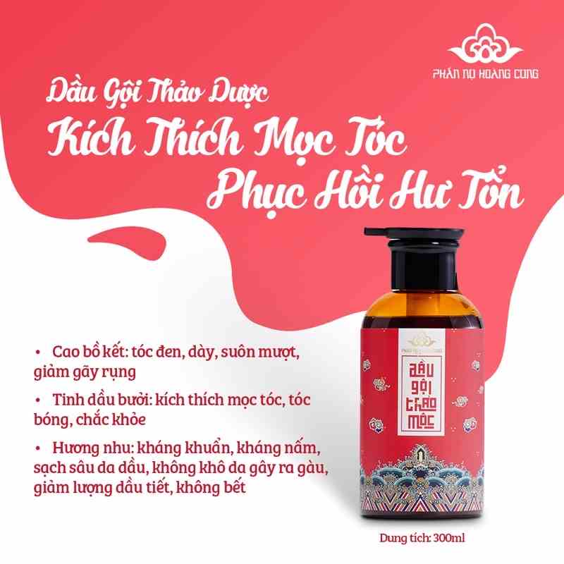 Dầu gội thảo mộc Phấn Nụ Hoàng Cung 300ml