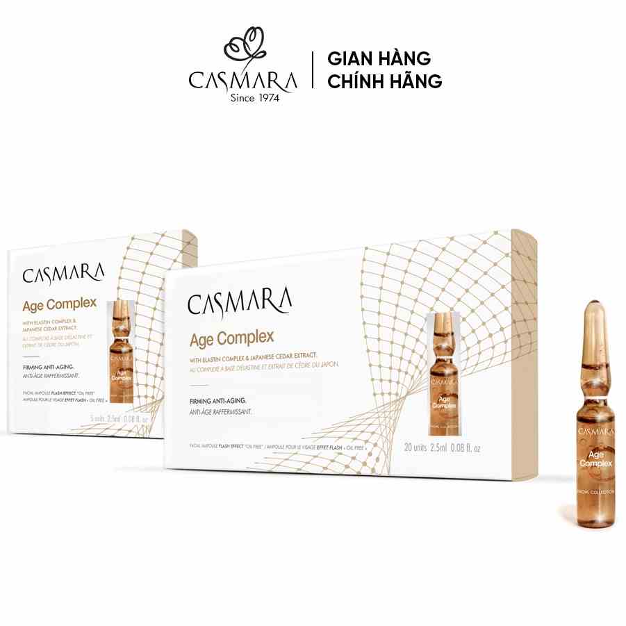 Huyết Thanh Trẻ Hóa Casmara Age Complex Ampoule Flash 20 ống