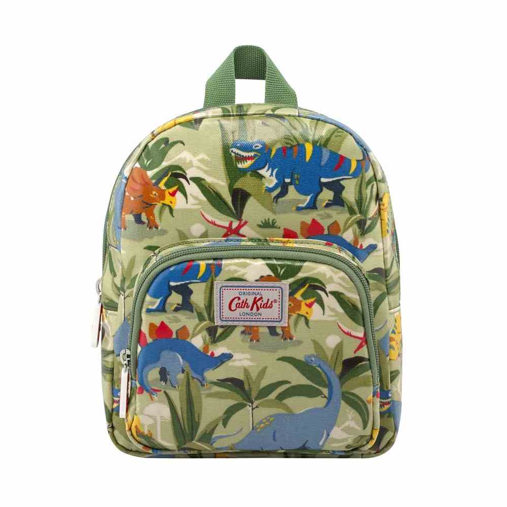 Cath Kidston - Balo trẻ em Kids Mini Backpack Dinosaur Jungle - 994729 - Pale Green