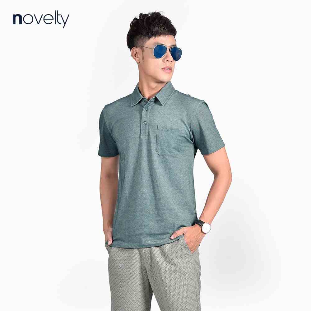 [Mã BMLTB35 giảm đến 35K đơn 99K] Áo thun nam Polo NOVELTY kiểu dáng Melange 210099N