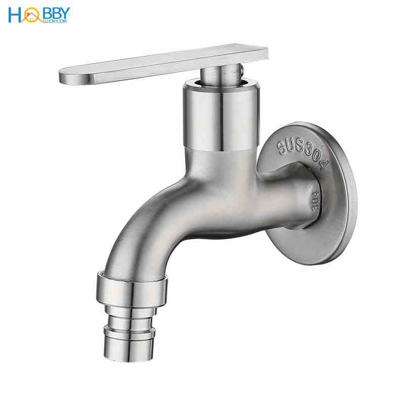 Vòi xả nước cấp nước máy giặt, xả rửa sàn Inox 304 HOBBY Home Decor VIN2 - 2 mẫu tùy chọn - không rỉ sét