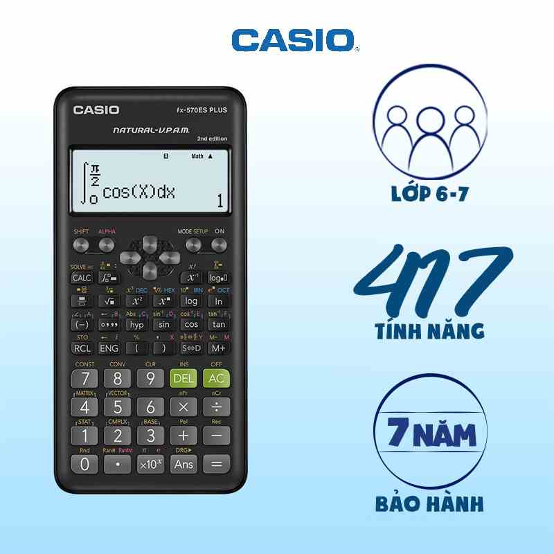 Máy tính Casio FX 570ES PLUS NEW chính hãng dành cho học sinh