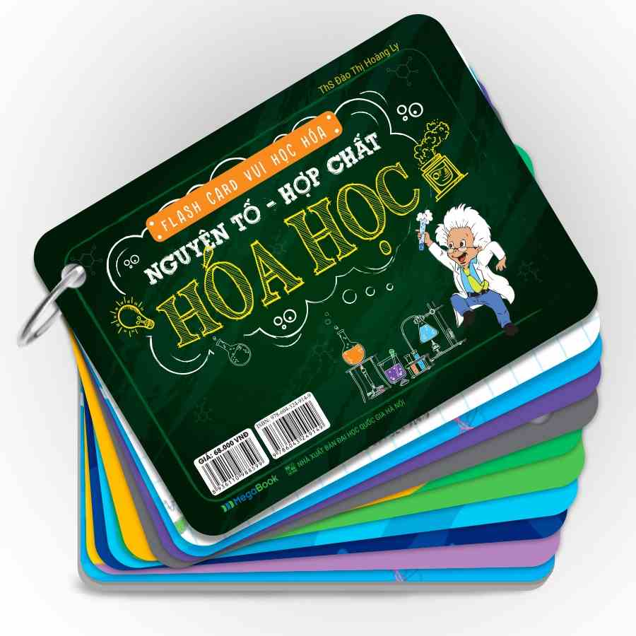 Sách FlashCard Học Nguyên Tố Hợp Chất Hóa Học - Thẻ học hóa thông minh