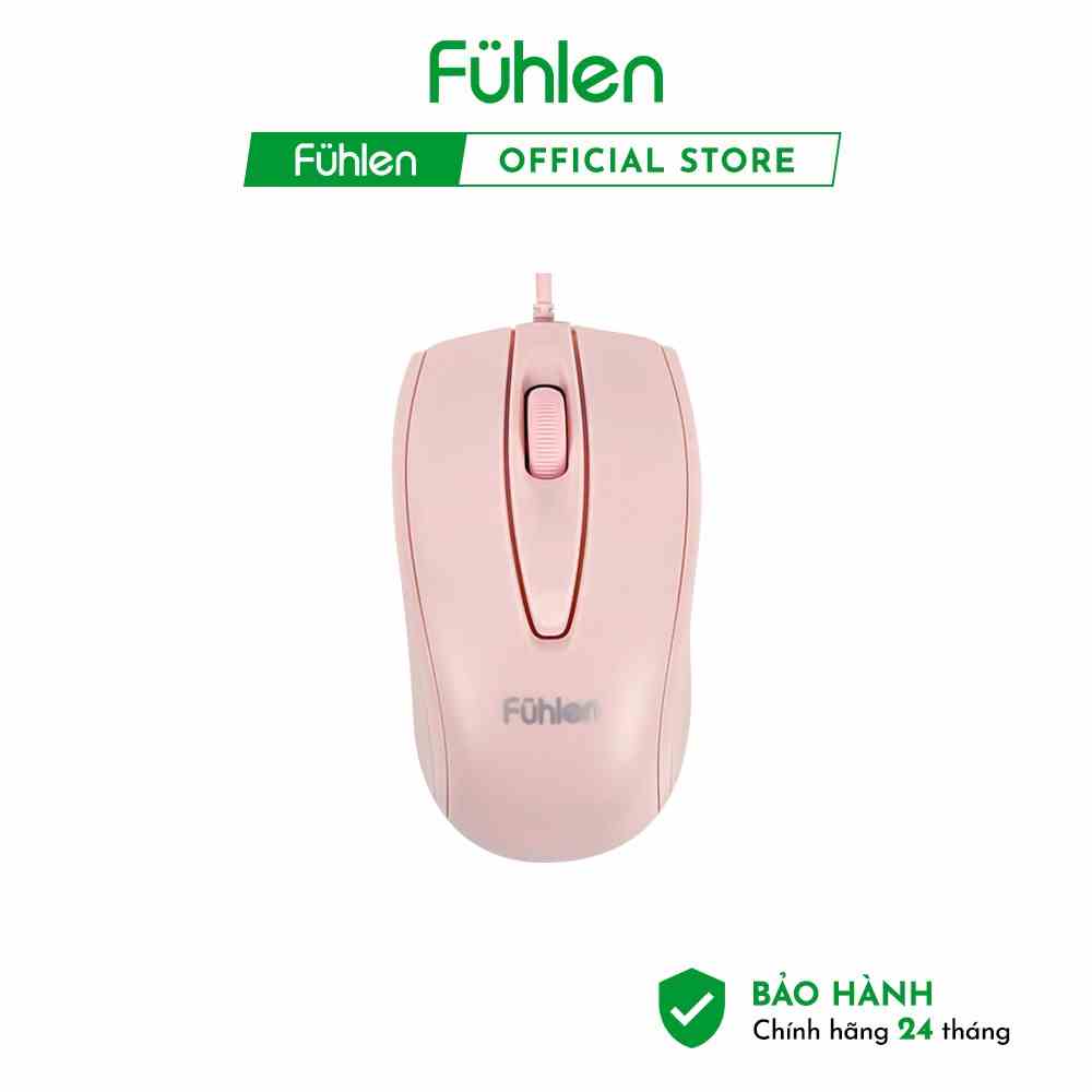 Chuột Fuhlen L102 Pink Chuột máy tính màu hồng có dây chính hãng Fuhlen gaming-Bảo hành chính hãng 2 năm