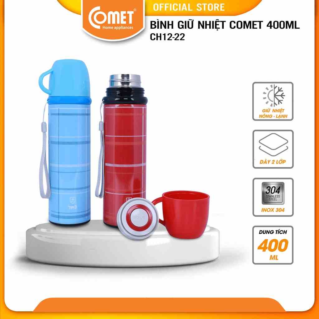 [LIFEMC11M2ADP -12% đơn 250K] Bình giữ nhiệt COMET CH12-22 ( 400ml)