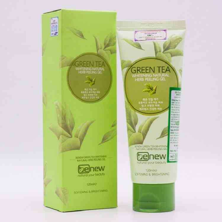 [Mã ICBFRI15 giảm 10% đơn 0đ] Tẩy da chết trà xanh trắng da kiềm dầu Benew Green Tea Peeling Gel 120 ml