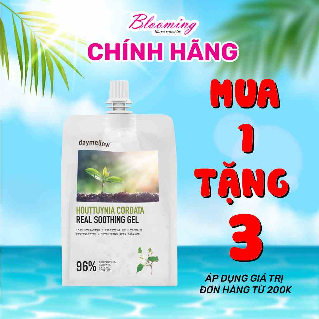 [Mã BMLTB35 giảm đến 35K đơn 99K] Gel Dưỡng Ẩm Daymellow Houttuynia Cordata Soothing Chiết Xuất Lá Diếp Cá 300g