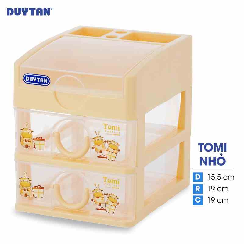 [Mã BMLTA35 giảm đến 35K đơn 99K] Tủ nhựa DUY TÂN Tomi nhỏ 3 ngăn (15.5 x 19 x 19 cm) - 32192