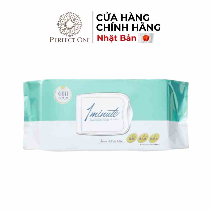 [Mã BMTTC60K giảm đến 60K đơn 50K] Mặt Nạ Làm Sạch, Dưỡng Da 1 phút PERFECT ONE 1 Minute Morning 314ml/32 miếng