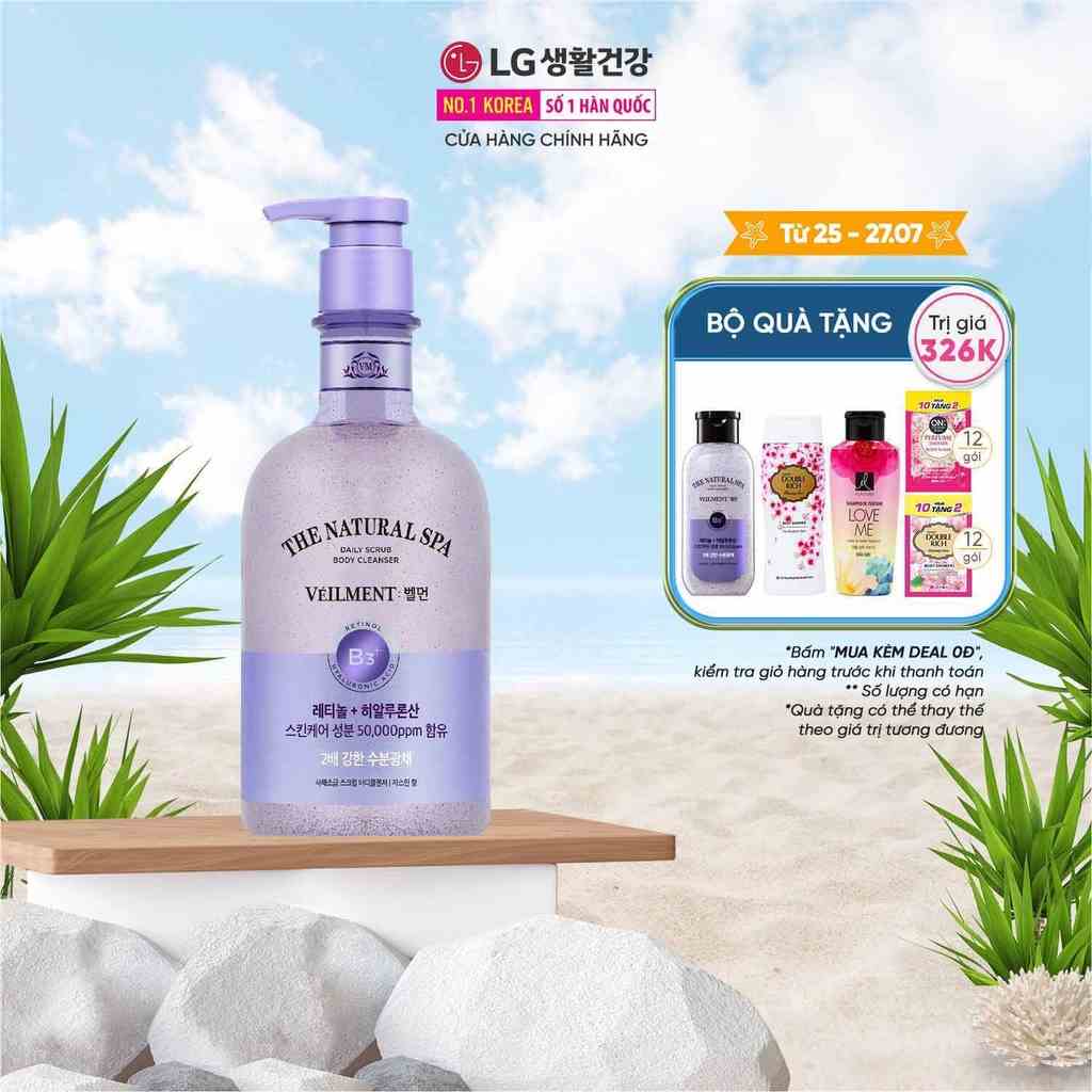 Sữa tắm hạt On: The Body Veilment Natural Spa Jasmine Dead Sea Salt 600g