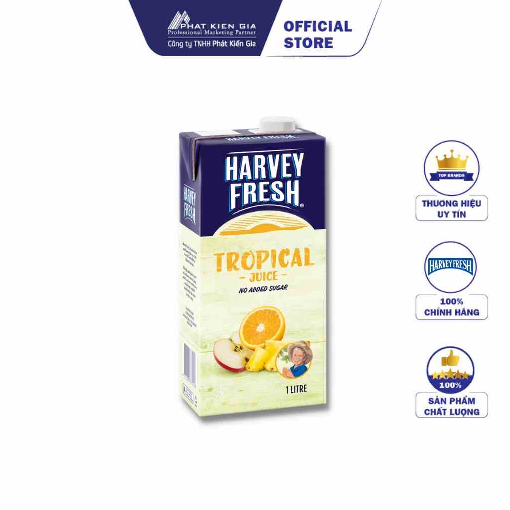 Nước Ép Trái Cây Nhiệt Đới Harvey Fresh 1L (Úc) - Date 03/10/2023