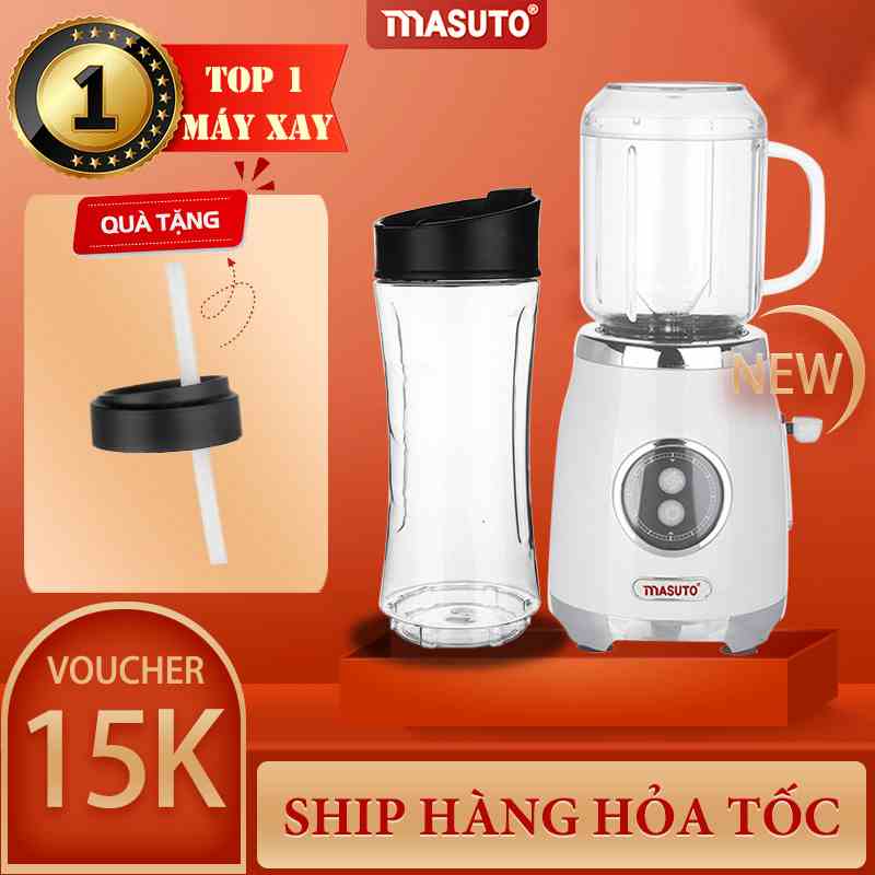 Máy Xay Sinh Tố Đa Năng Masuto Blender Chuyên xay Món Healthy Eat Clean Mua 1 Tặng 1