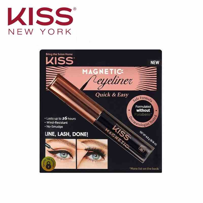 [Mã BMLTB200 giảm đến 100K đơn 499K] Bút Kẻ Từ Tính Gắn Mi Kiss New York Magnetic Eyeliner Black 4.5gr (KMEY01)