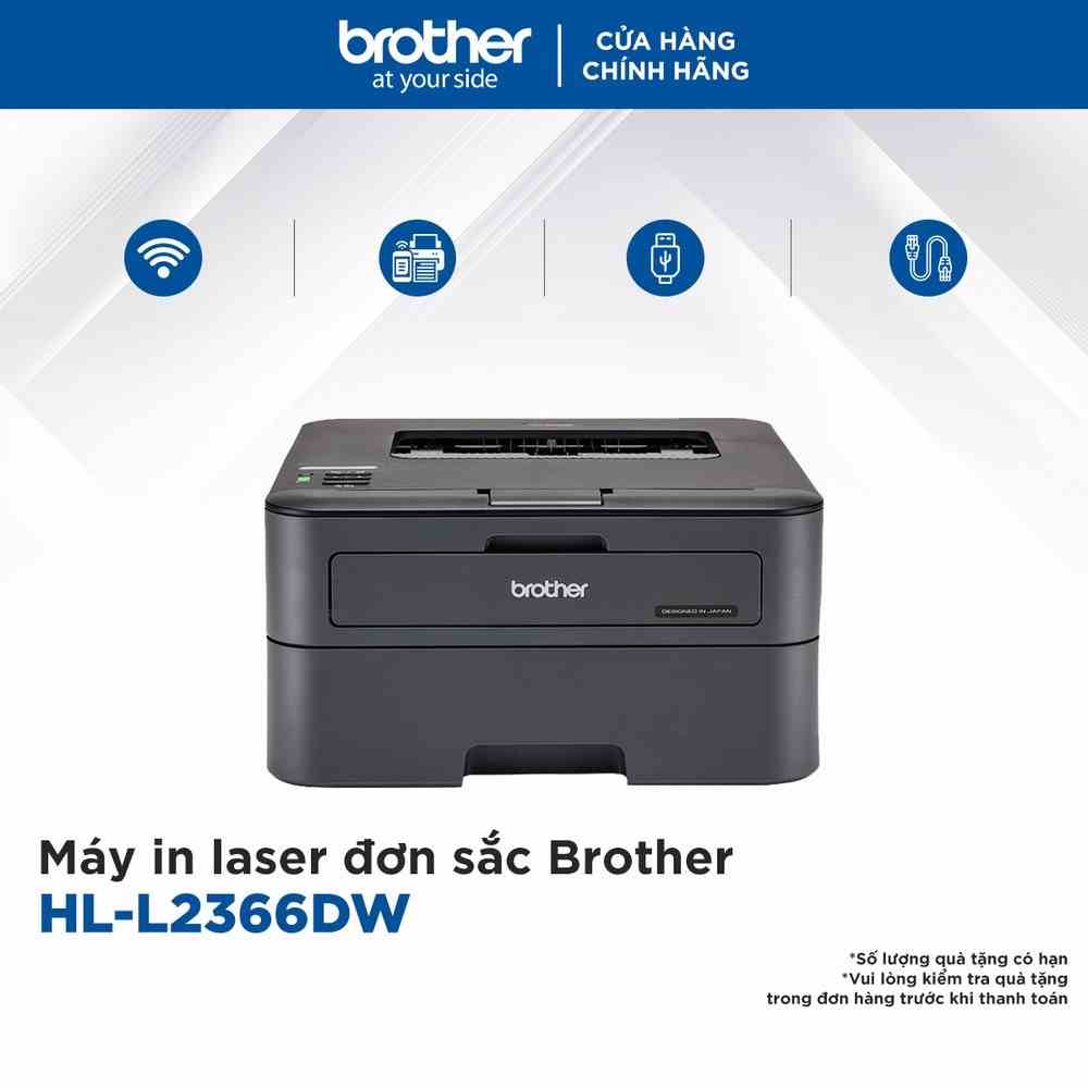 Máy in laser đơn sắc Brother HL-L2366DW