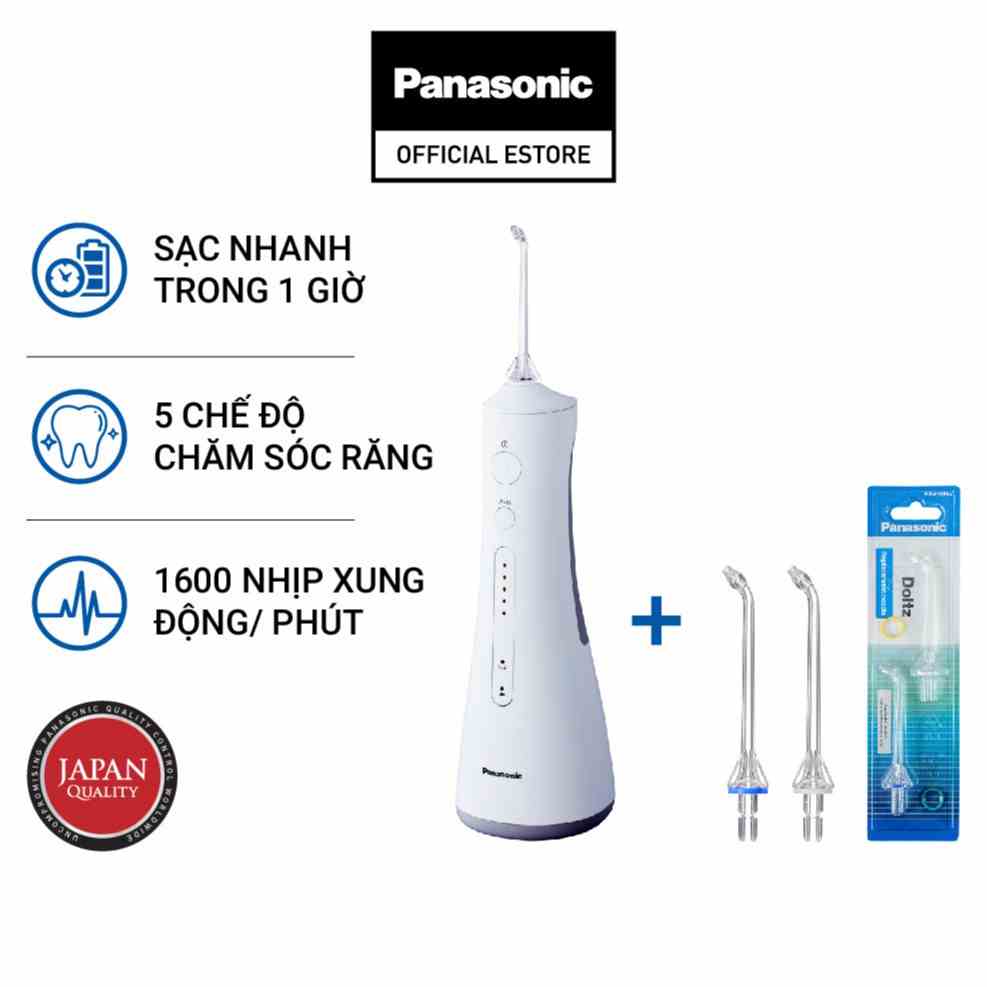 Combo Máy Tăm Nước Cầm Tay Panasonic Công Nghệ Siêu Âm EW1511+Đầu thay thế WEW0983X4