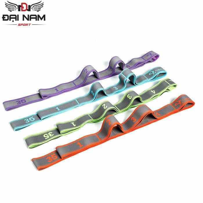 Dây Tập Yoga Co Giãn Chia 9 Đốt (KT 105 x 3.6cm) Chính Hãng Đại Nam Sport