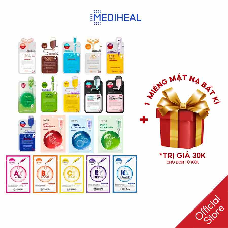 Mặt Nạ Dưỡng Trắng Da, Giảm Mụn, Tái Tạo, Phục Hồi Da Mediheal 24ml