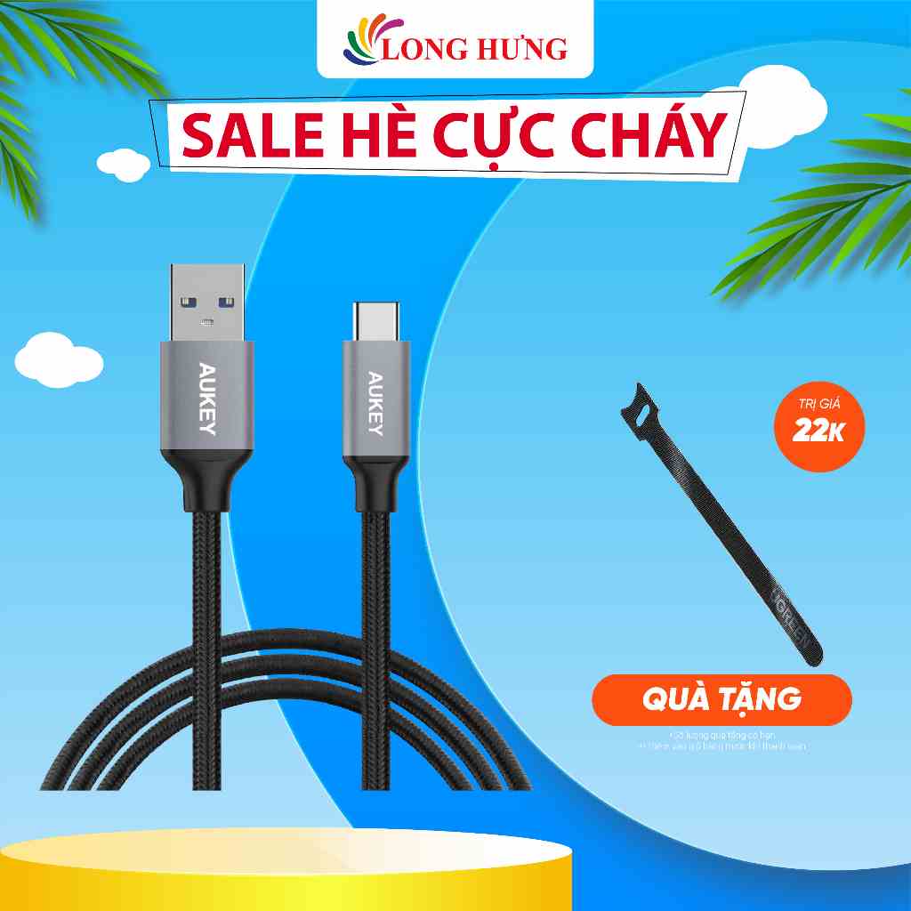 Cáp USB Type-C Aukey 1m CB-CD2 - Hàng chính hãng