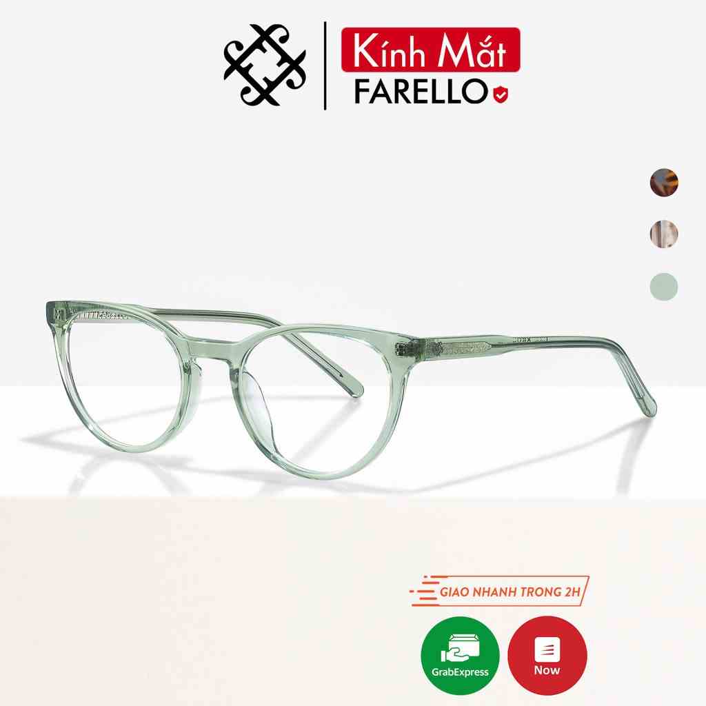 Gọng kính nữ cao cấp FARELLO Woodland mắt mèo Acetate thiết kế tinh tế màu sắc thời trang