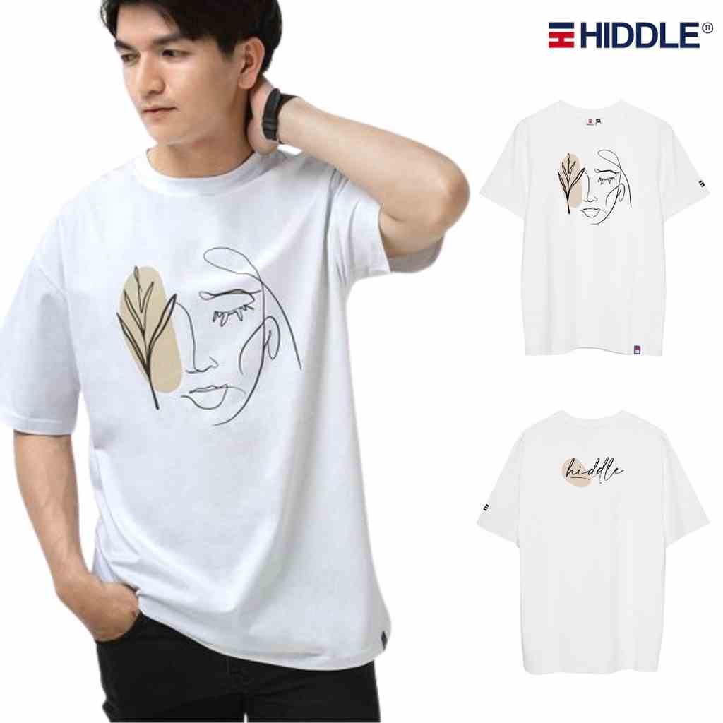 Áo thun nam cổ tròn vải cotton thun lạnh hình in chắc chắn, trẻ trung HIDDLE Line Art | H02-T03