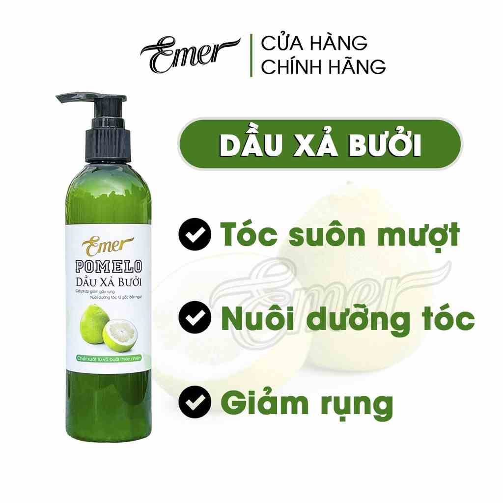 [Mã BMLTB35 giảm đến 35K đơn 99K] Dầu xả bưởi suôn mượt tóc tinh dầu pomelo Emer Garin 300ml chăm sóc chuyên sâu