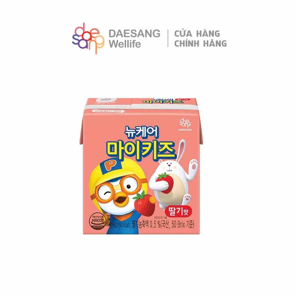 [Mã BMLTB35 giảm đến 35K đơn 99K] Sữa dinh dưỡng nucare pororo vị dâu tây Daesang Wellife NUCARE mykids strawberry 150ml