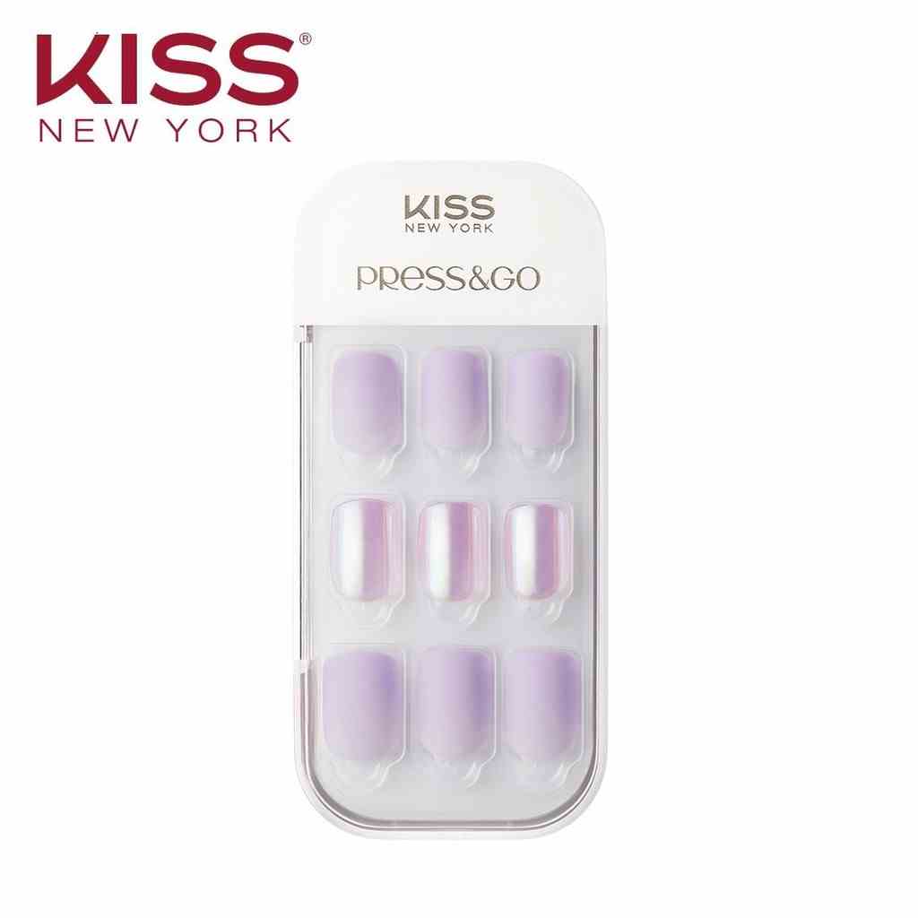 Bộ 30 Móng Tay Gel Tự Dán Press & Go Kiss New York Nail Box - Cool Lavender (KPNA06K)