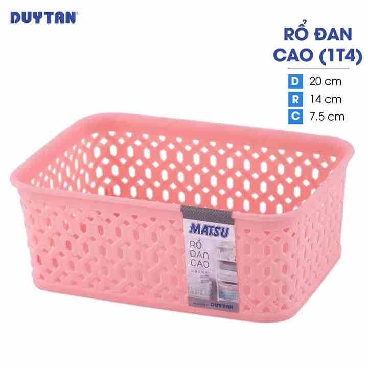 [Mã BMLTB35 giảm đến 35K đơn 99K] Rổ đan cao nhựa DUY TÂN Matsu 1T4 (20 x 14 x 7.5 cm) - 12095