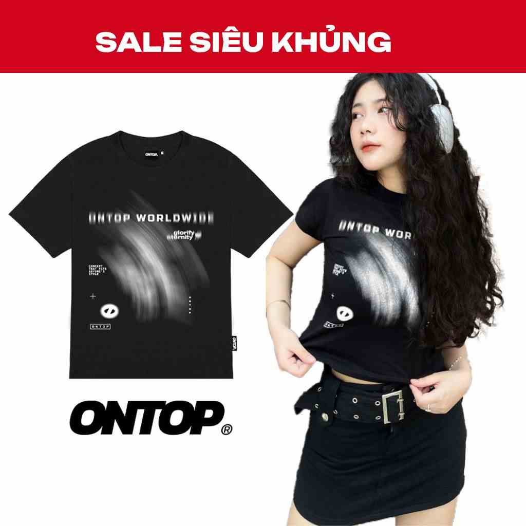 Áo baby tee tay ngắn nữ hoạ tiết độc đáo Ripple local brand ONTOP | O21-T5