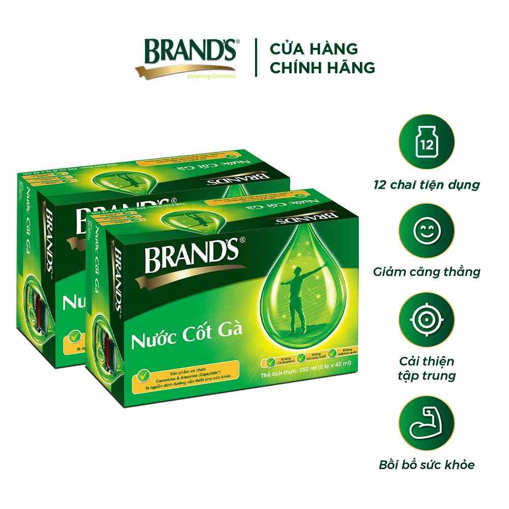 Combo 2 Nước cốt gà BRANDS Vị Truyền Thống (42 ml x 6 lọ)