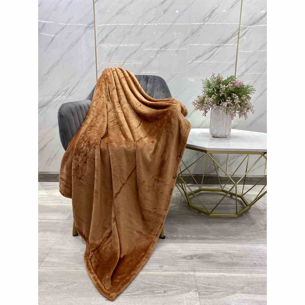 Mền tuyết NIN House siêu mềm mịn 100% Microfiber - Terracotta (nhiều kích cỡ)