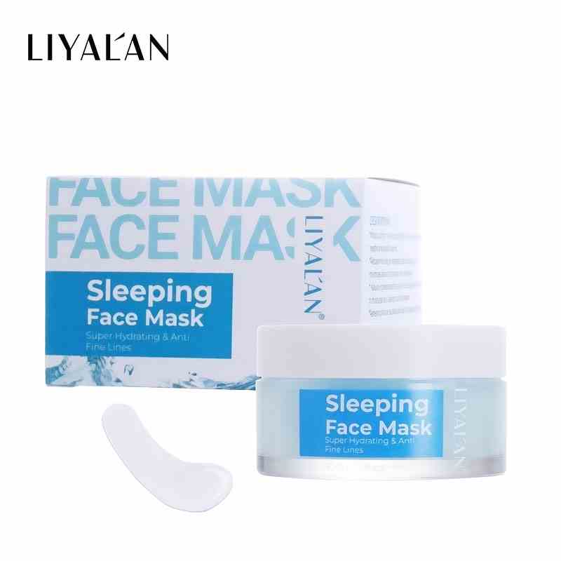 Mặt Nạ Ngủ LIYALAN Collagen Dưỡng Ẩm Làm Trắng Và Loại Bỏ Da Chết Cao Cấp 100g