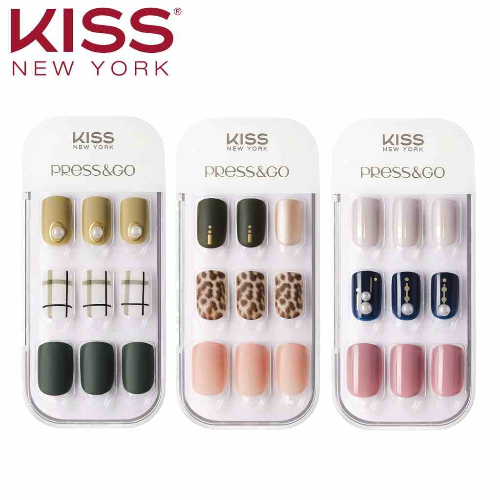 [Mã BMLTB200 giảm đến 100K đơn 499K] [BST My SS Autumn Mood] Móng Tay Gel Tự Dán Press & Go Kiss New York Nail Box