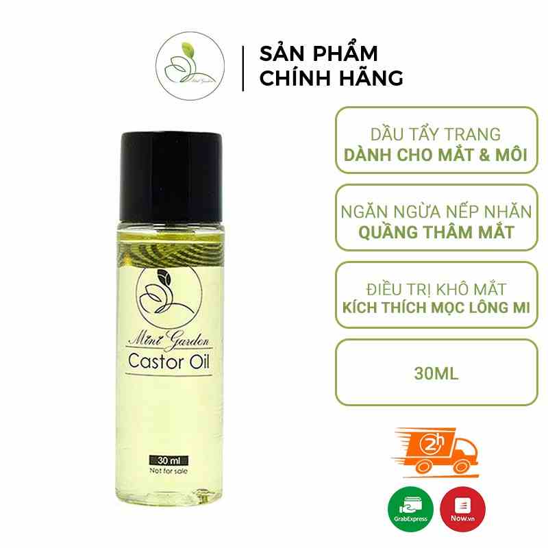 Dầu Tẩy Trang Mắt Môi Mini Garden Castor Oil 30ML PV1009