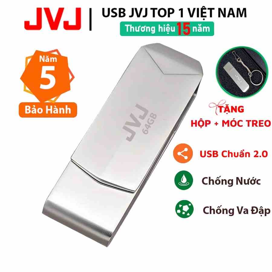 USB 64Gb 32Gb 16Gb JVJ S3/S2/L66/L99 2.0 lưu trữ copy, chống nước, chống sốc,thiết kế nhỏ gọn- BH 5 năm