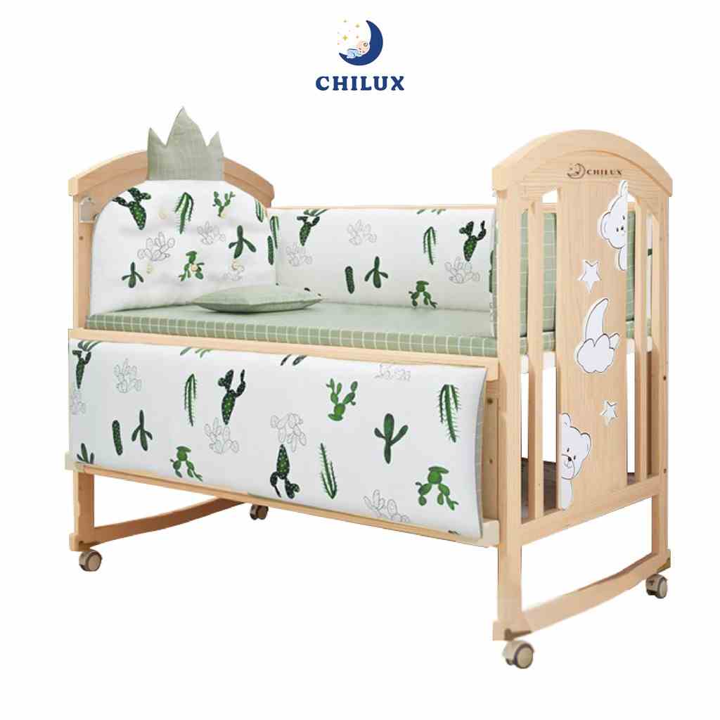 Quây đệm hoàng gia - Chất liệu cotton - Thoáng mát - Độ bền cao - Không nhăn - Bảo hành 6 tháng