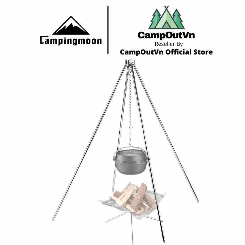 [Mã BMLTB35 giảm đến 35K đơn 99K] Campingmoon đồ cắm trại campoutvn kiềng treo nồi 4 chân du lịch cắm trại dã ngoại A086