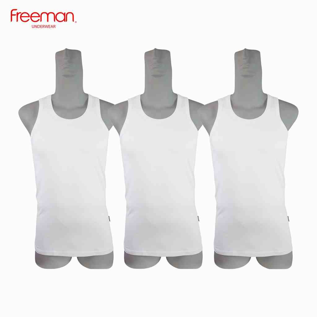 [Mã BMLTA35 giảm đến 35K đơn 99K] Áo thun ba lỗ nam Freeman, chất liệu cotton thông thoáng ASF208 [Combo 3]