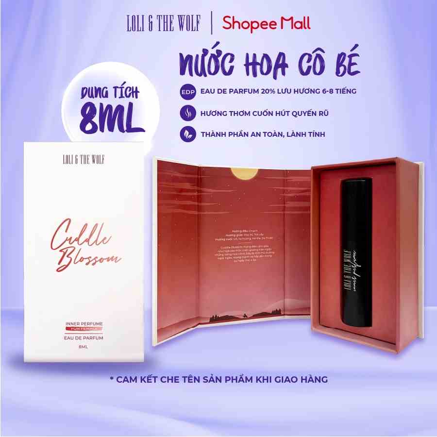 Nước Hoa Vùng Kín Nữ Loli And The Wolf Cuddle Blossom Thơm Lâu Chai 8ml hoặc 10ml