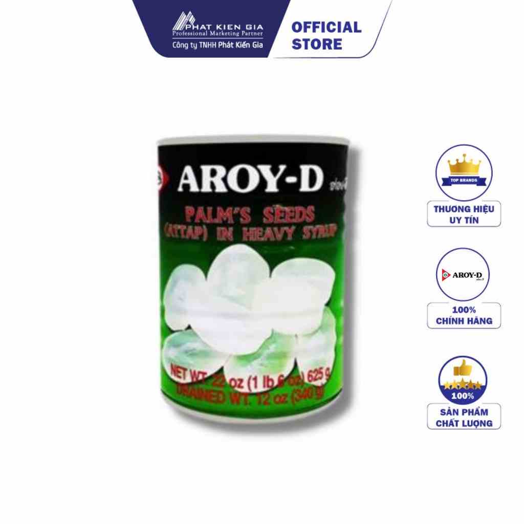 Trái Dừa Nước Ngâm Đường Aroy-D 625g (Thái Lan)