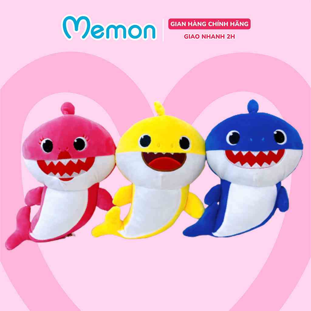 Gấu Bông Cá Mập Baby Shark Cao Cấp Memon